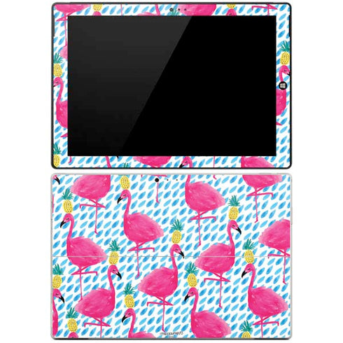Bouffants and Broken Hearts Party Flamingos Surface Pro 3 Skin